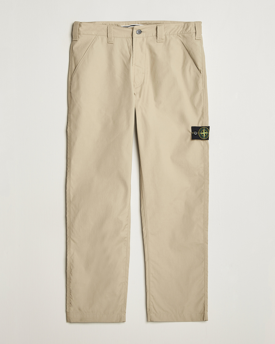 Herr | Byxor | Stone Island | Supima Cotton Canvas Pants Desert