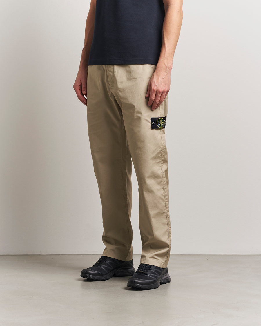 Herr | Byxor | Stone Island | Supima Cotton Canvas Pants Desert