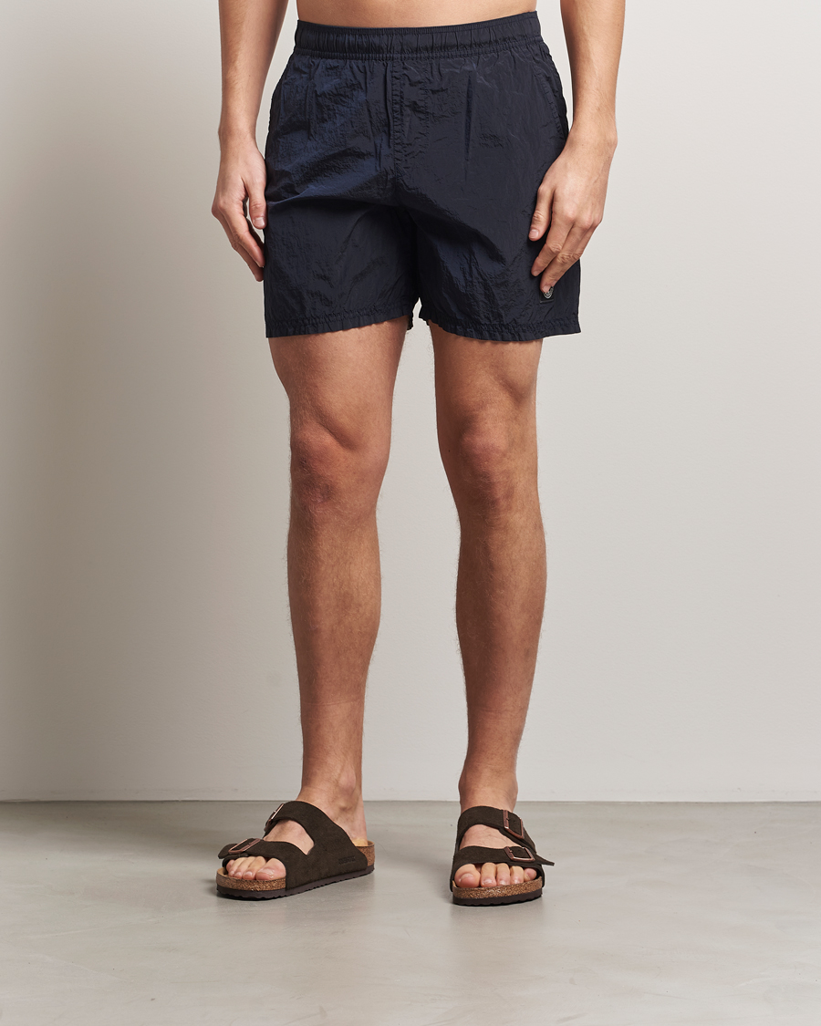 Herr | Badbyxor | Stone Island | Nylon Metal Econyl Swimshorts Navy Blue