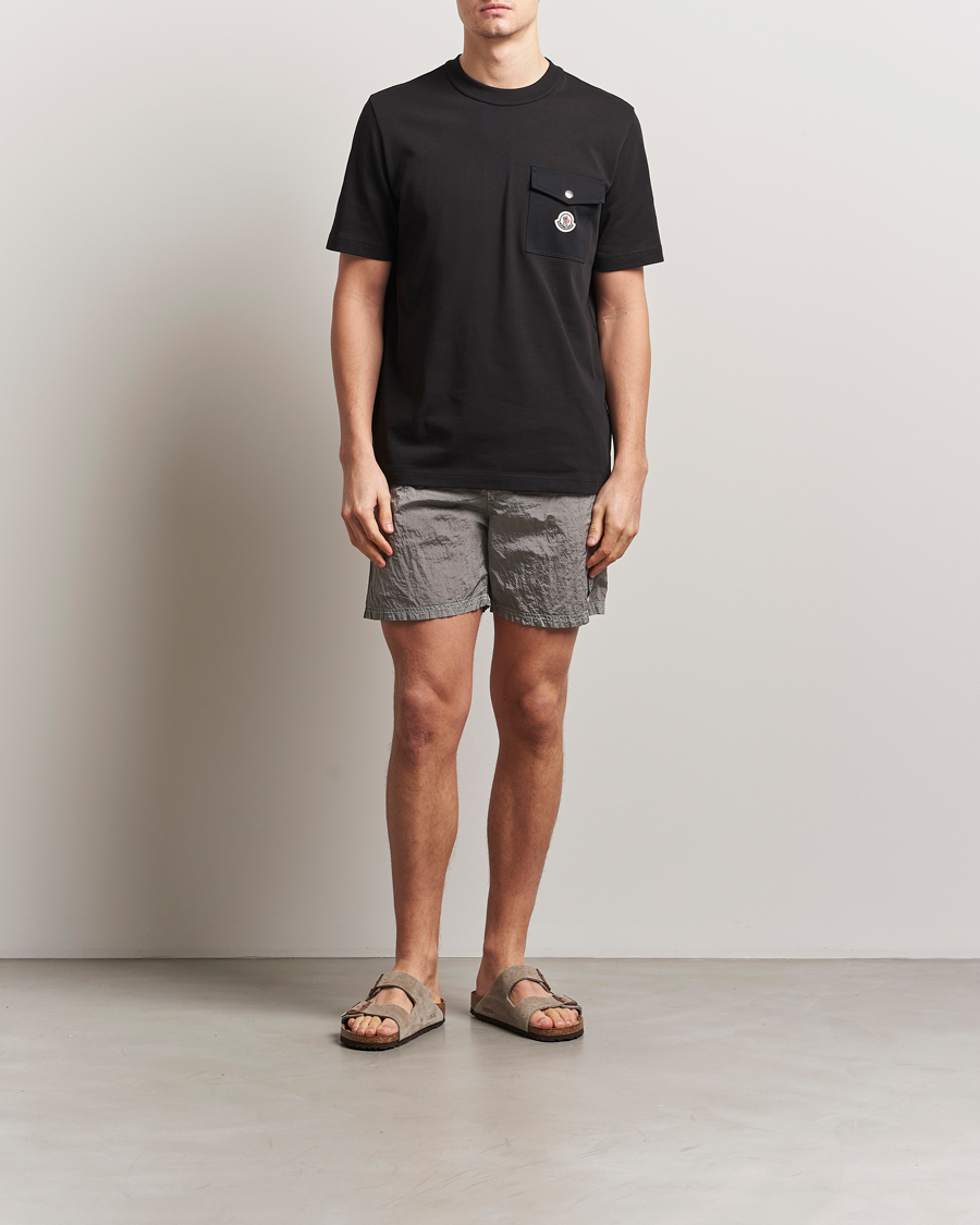 Herr | Badbyxor | Stone Island | Nylon Metal Econyl Swimshorts Pearl Grey