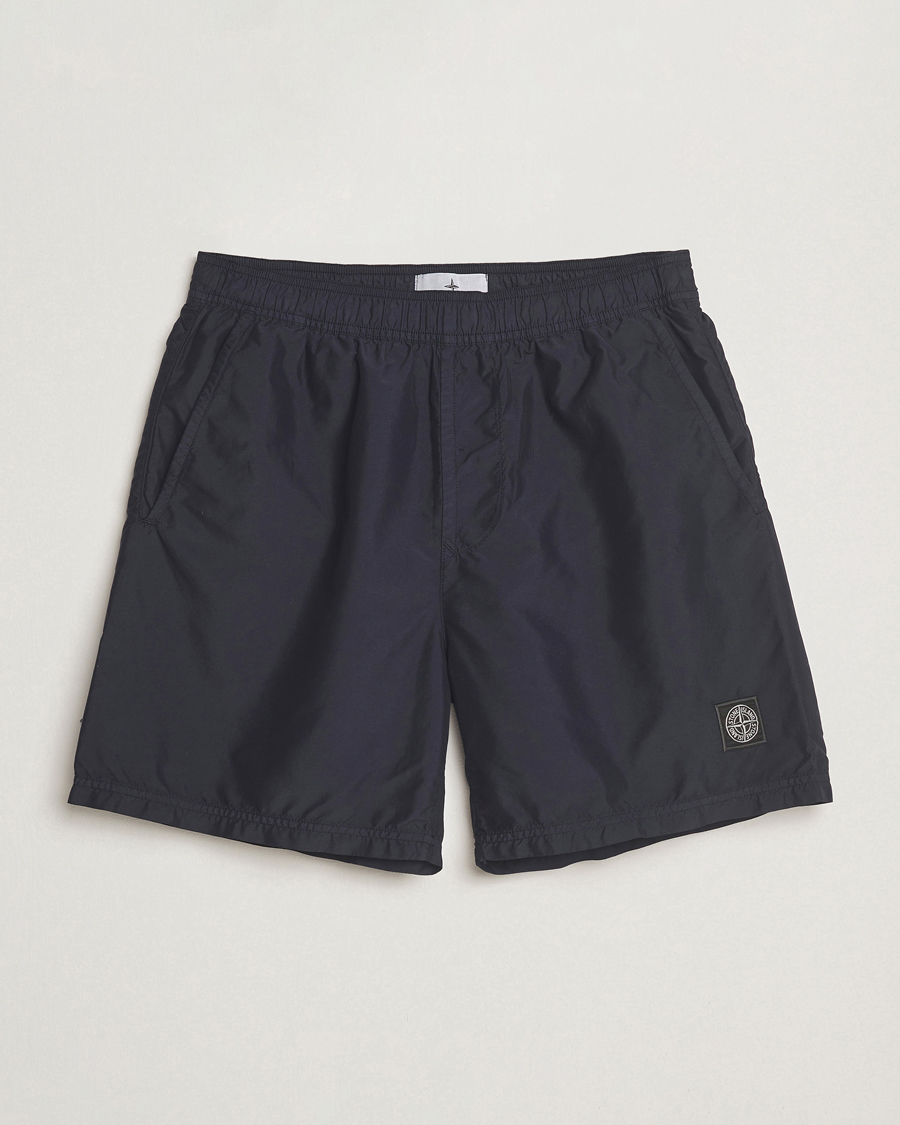 Herr | Badbyxor | Stone Island | Brushed Nylon Swimshorts Navy Blue
