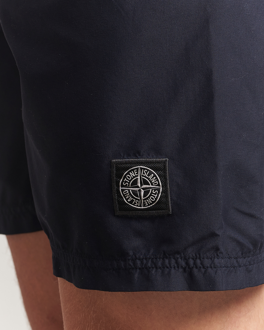 Herr | Badbyxor | Stone Island | Brushed Nylon Swimshorts Navy Blue