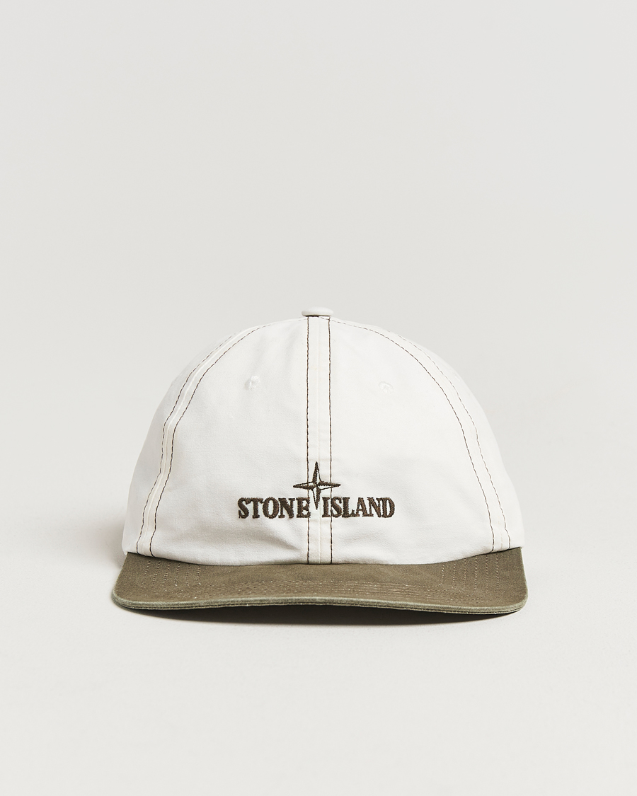 Herr | Hattar & kepsar | Stone Island | Tela Resinata Block Colour Cap Military Green