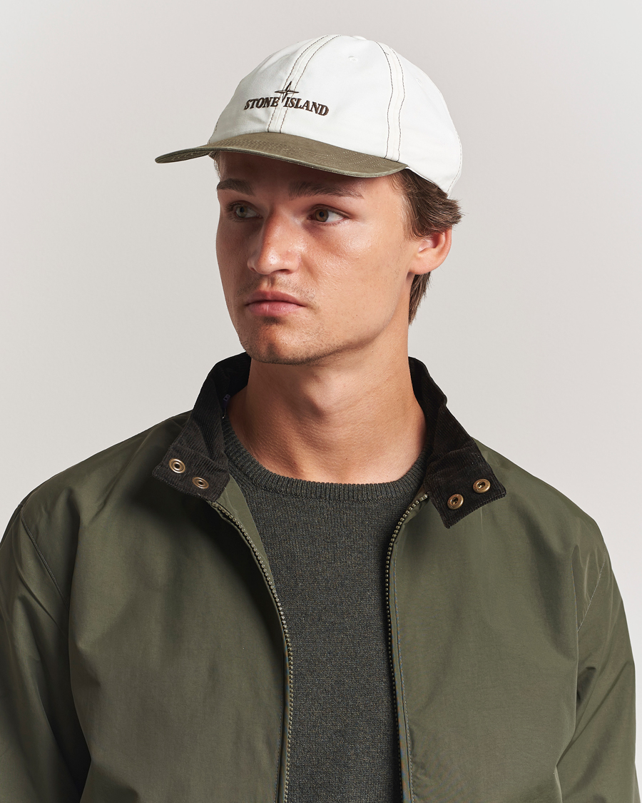 Herr | Hattar & kepsar | Stone Island | Tela Resinata Block Colour Cap Military Green