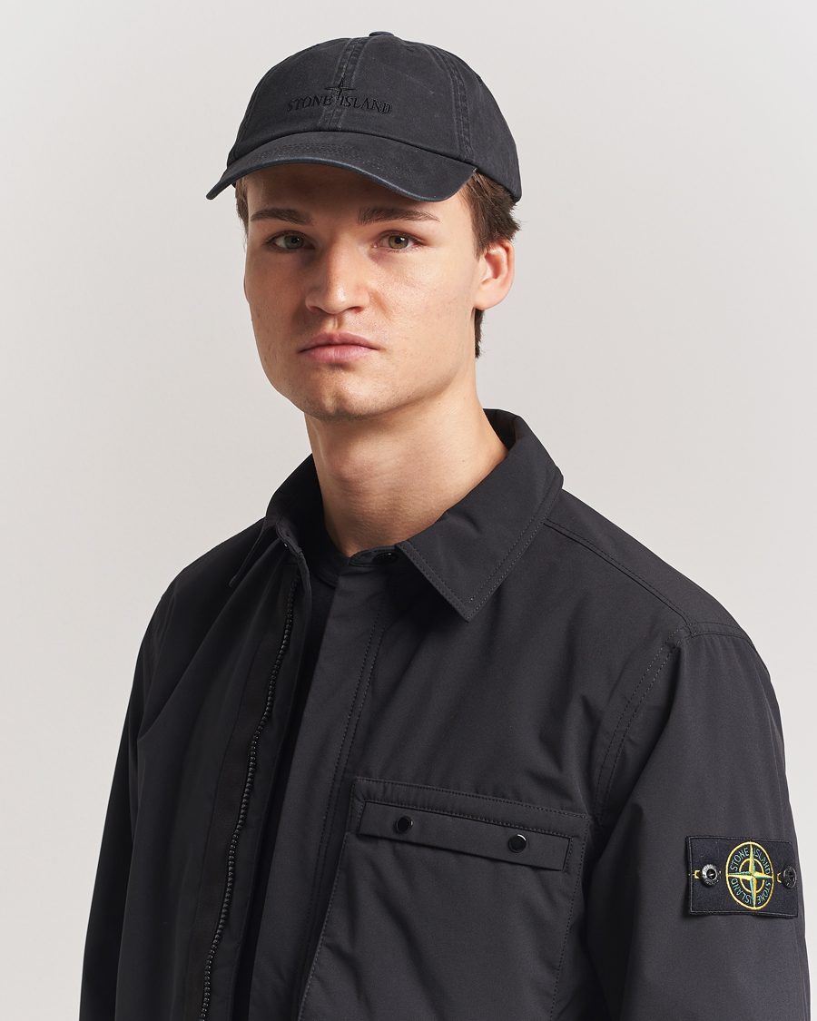 Herr | Hattar & kepsar | Stone Island | Stone IslandCotton Gabardine CapBlack