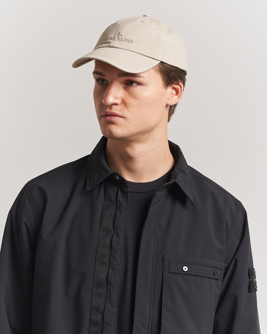 Herr | Hattar & kepsar | Stone Island | Cotton Gabardine Cap Desert