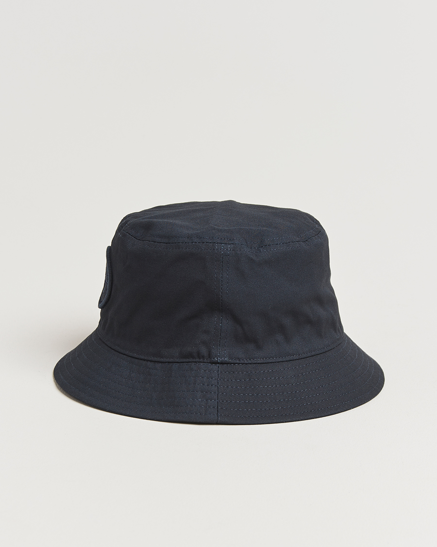 Herr | Stone Island Logo Bucket Hat Navy Blue | Stone Island | Logo Bucket Hat Navy Blue