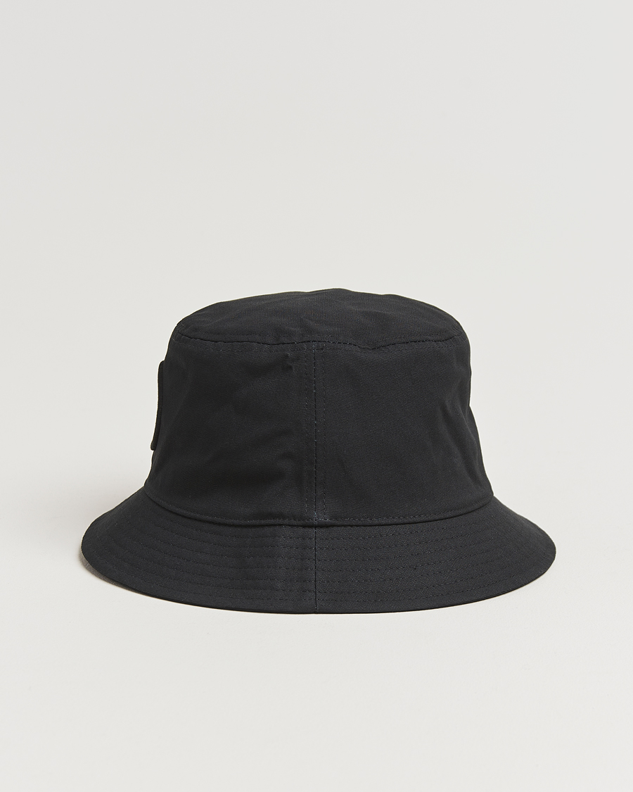 Herr | Stone Island Logo Bucket Hat Black | Stone Island | Logo Bucket Hat Black
