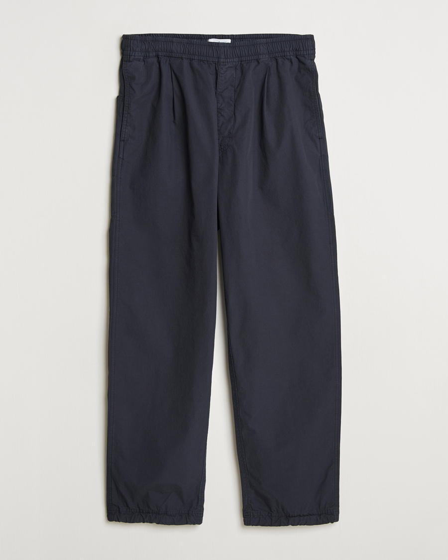 Herr | Byxor | Stone Island | Marina Organic Cotton Tela Pants Navy Blue