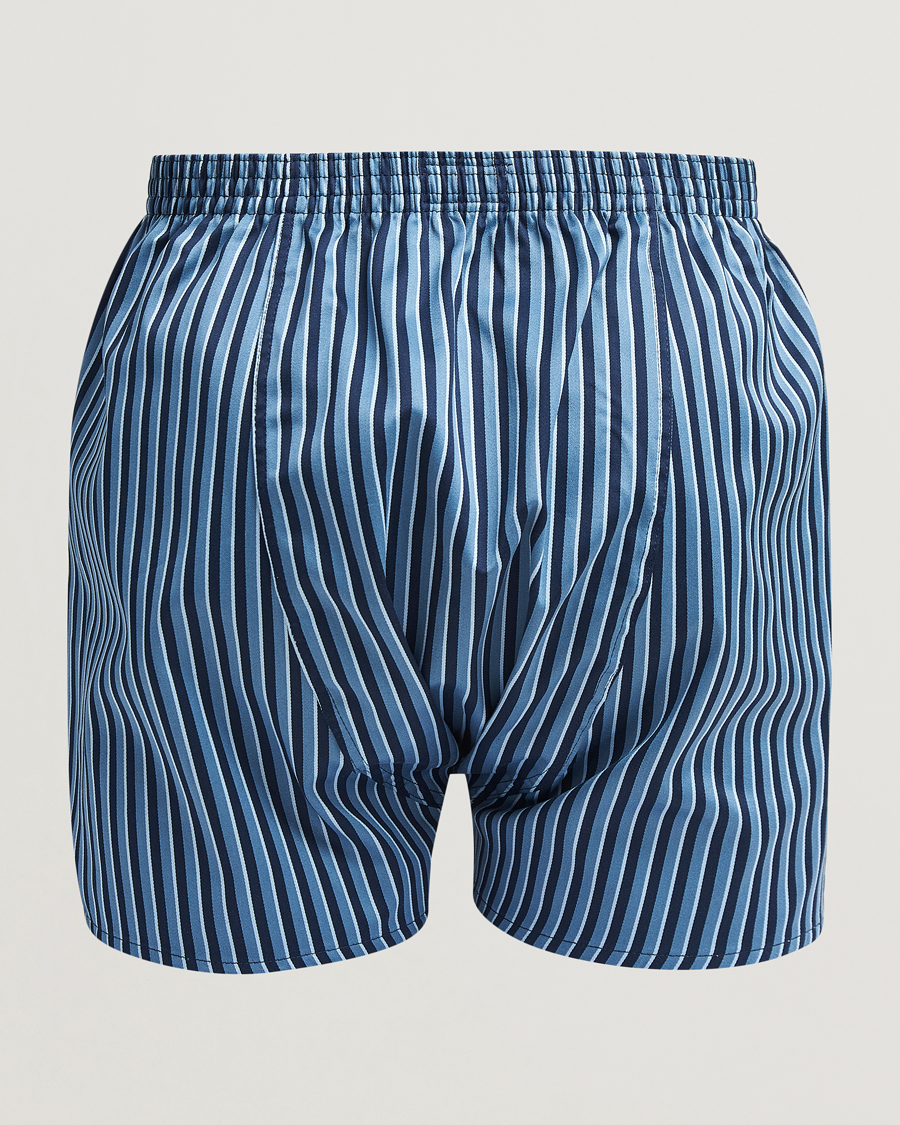 Herr | Underkläder | Derek Rose | Classic Fit Woven Cotton Boxer Shorts Navy/Blue