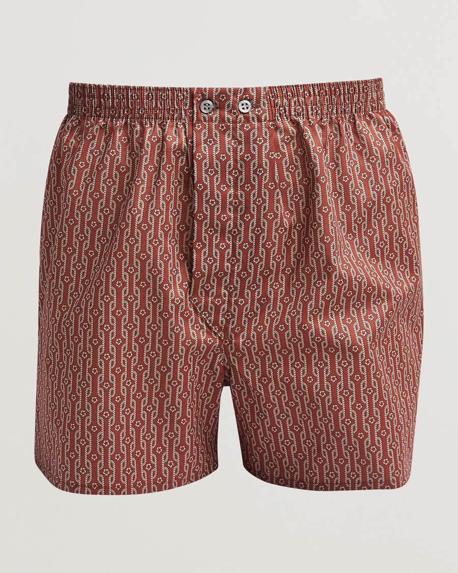 Herr | Underkläder | Derek Rose | Classic Fit Woven Cotton Boxer Shorts Red