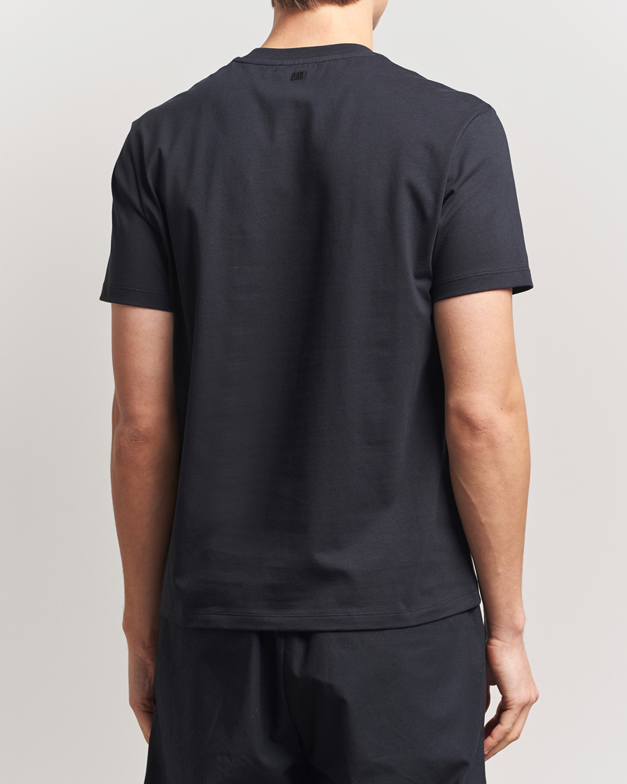 Herr | T-Shirts | AMI | Tonal Heart Logo T-Shirt Black
