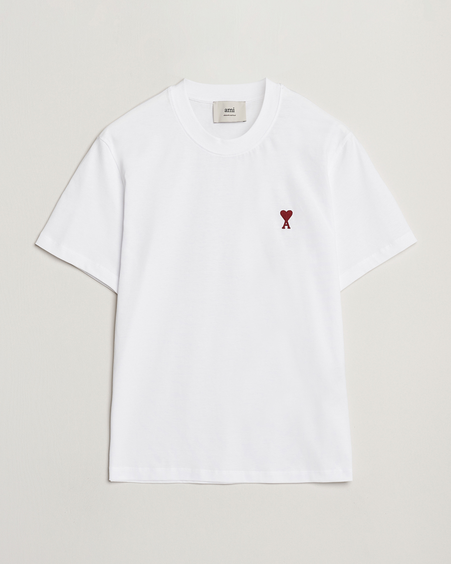 Herr | T-Shirts | AMI | Heart Logo T-Shirt White