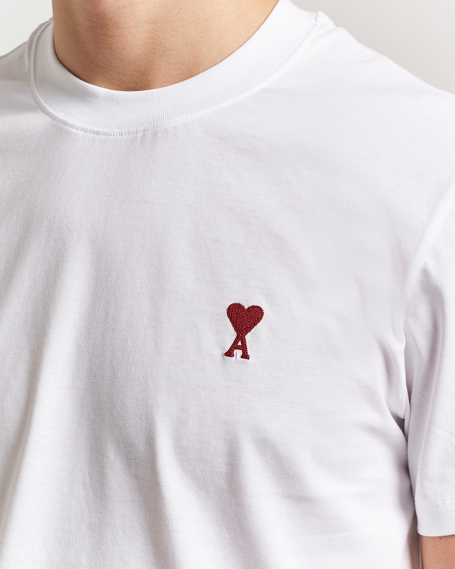 Herr | T-Shirts | AMI | Heart Logo T-Shirt White