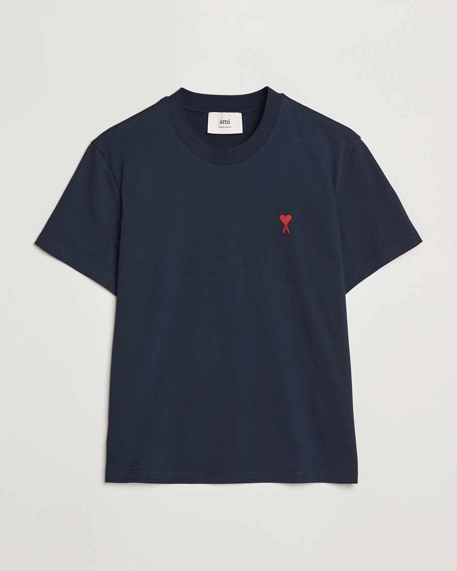 Herr | T-Shirts | AMI | Heart Logo T-Shirt Navy