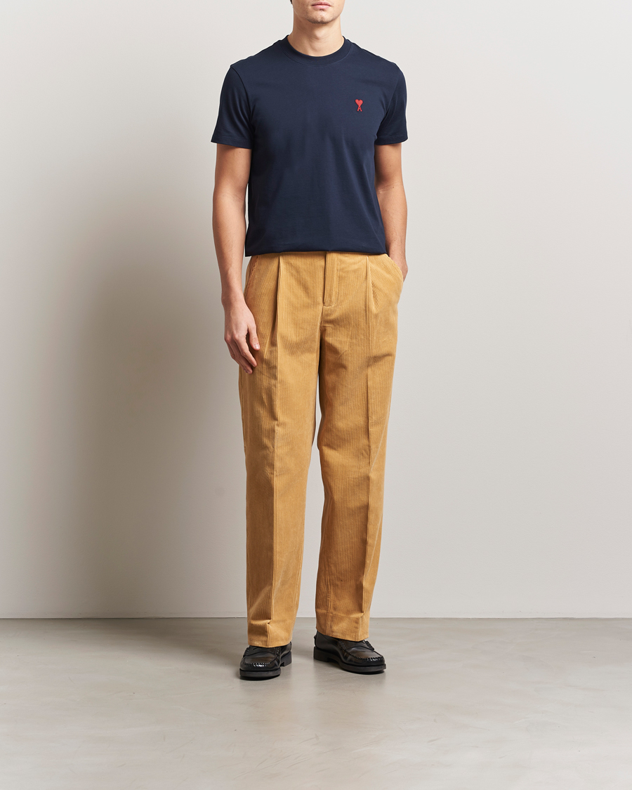 Herr | T-Shirts | AMI | Heart Logo T-Shirt Navy