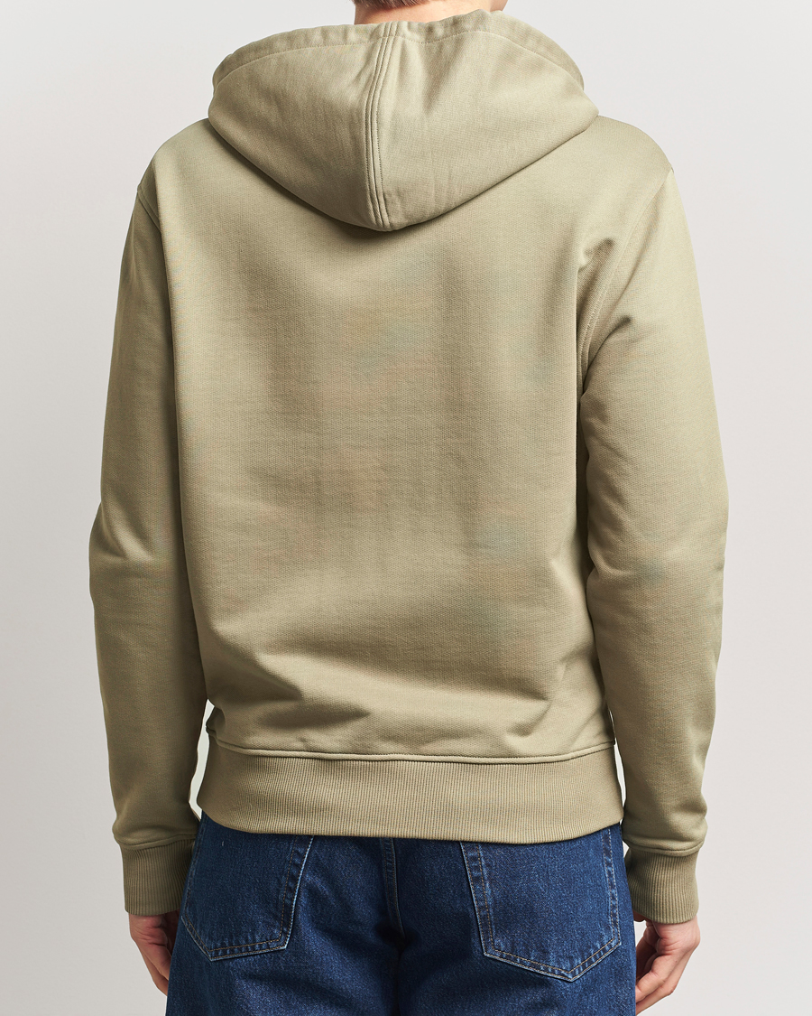 Herr | Tröjor | AMI | Off White Heart Logo Full Zip Hoodie Beige