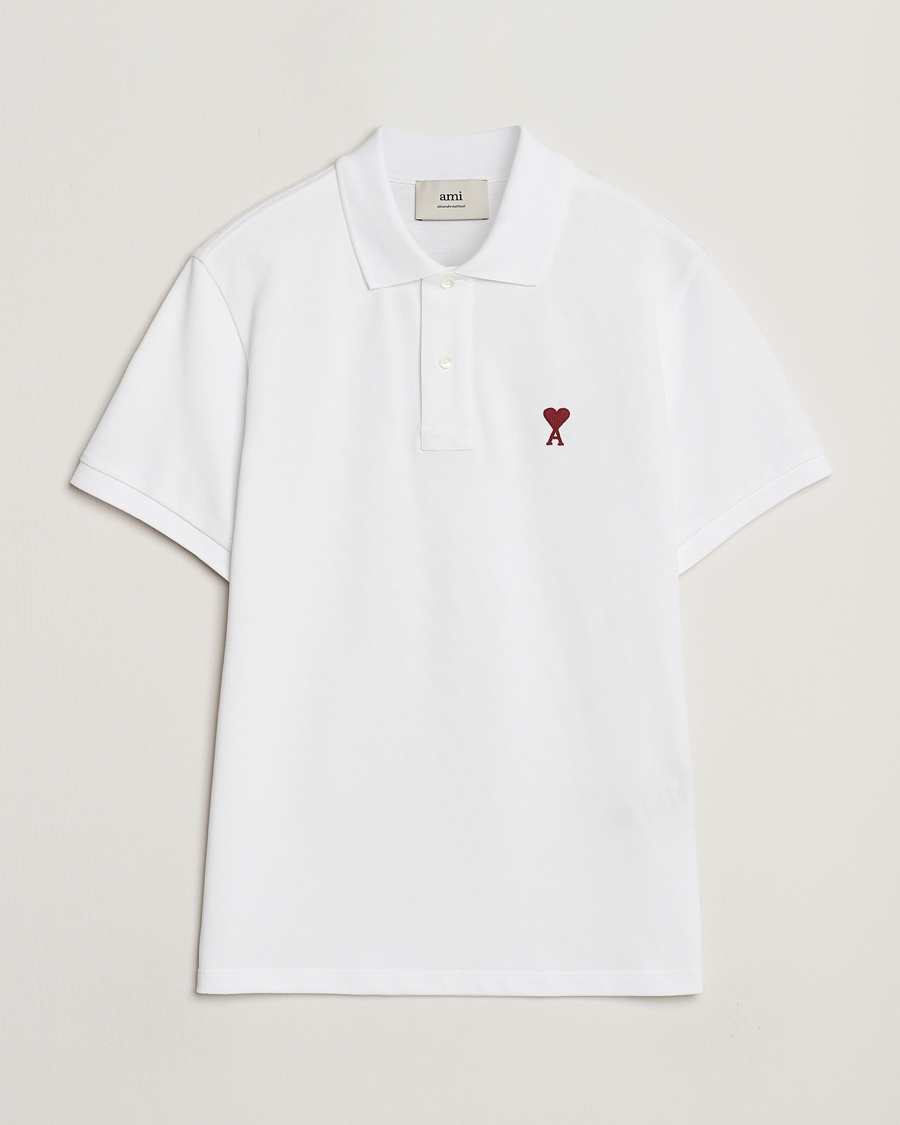 Herr | Pikéer | AMI | Heart Logo Polo White