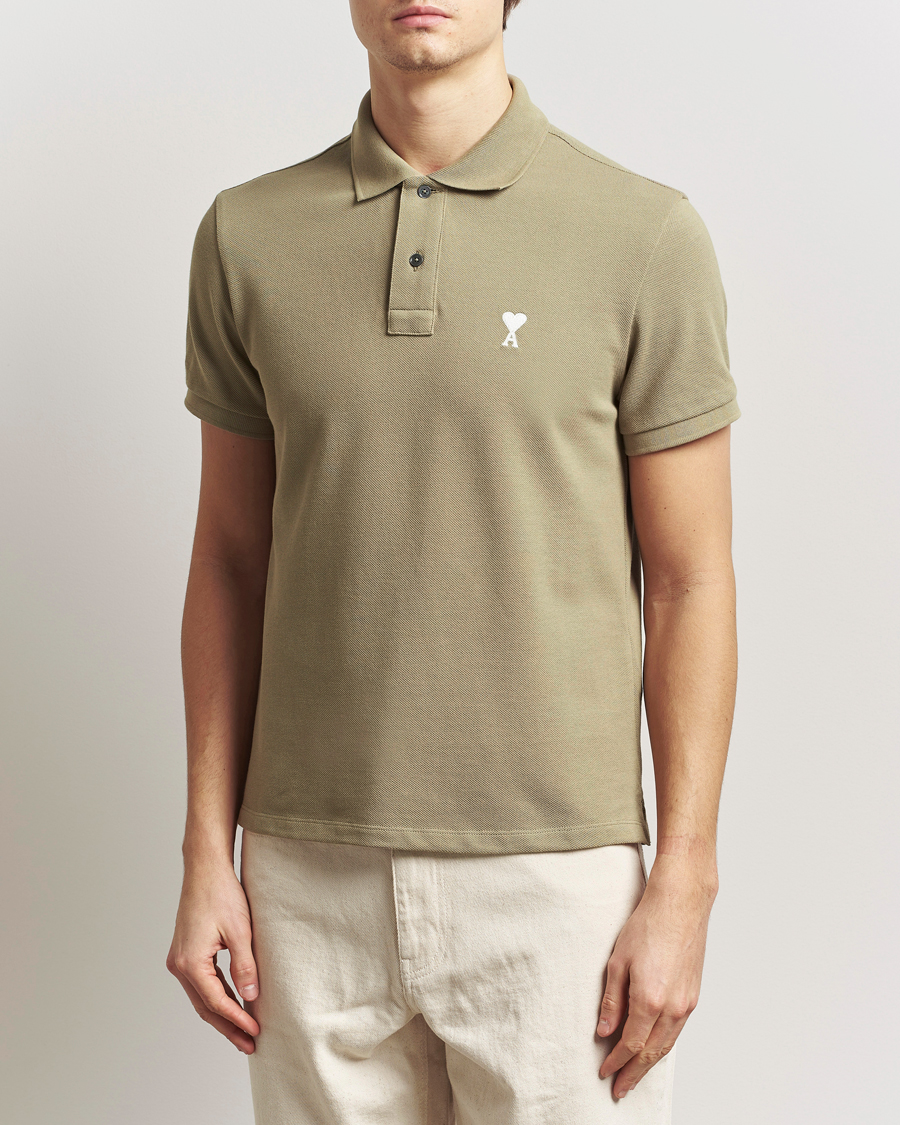 Herr | Pikéer | AMI | Off White Heart Logo Polo Beige