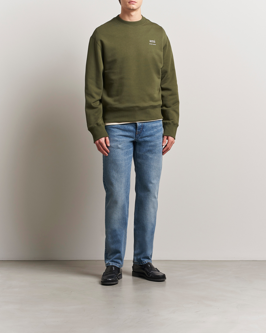 Herr | Tröjor | AMI | Logo Sweatshirt Loden