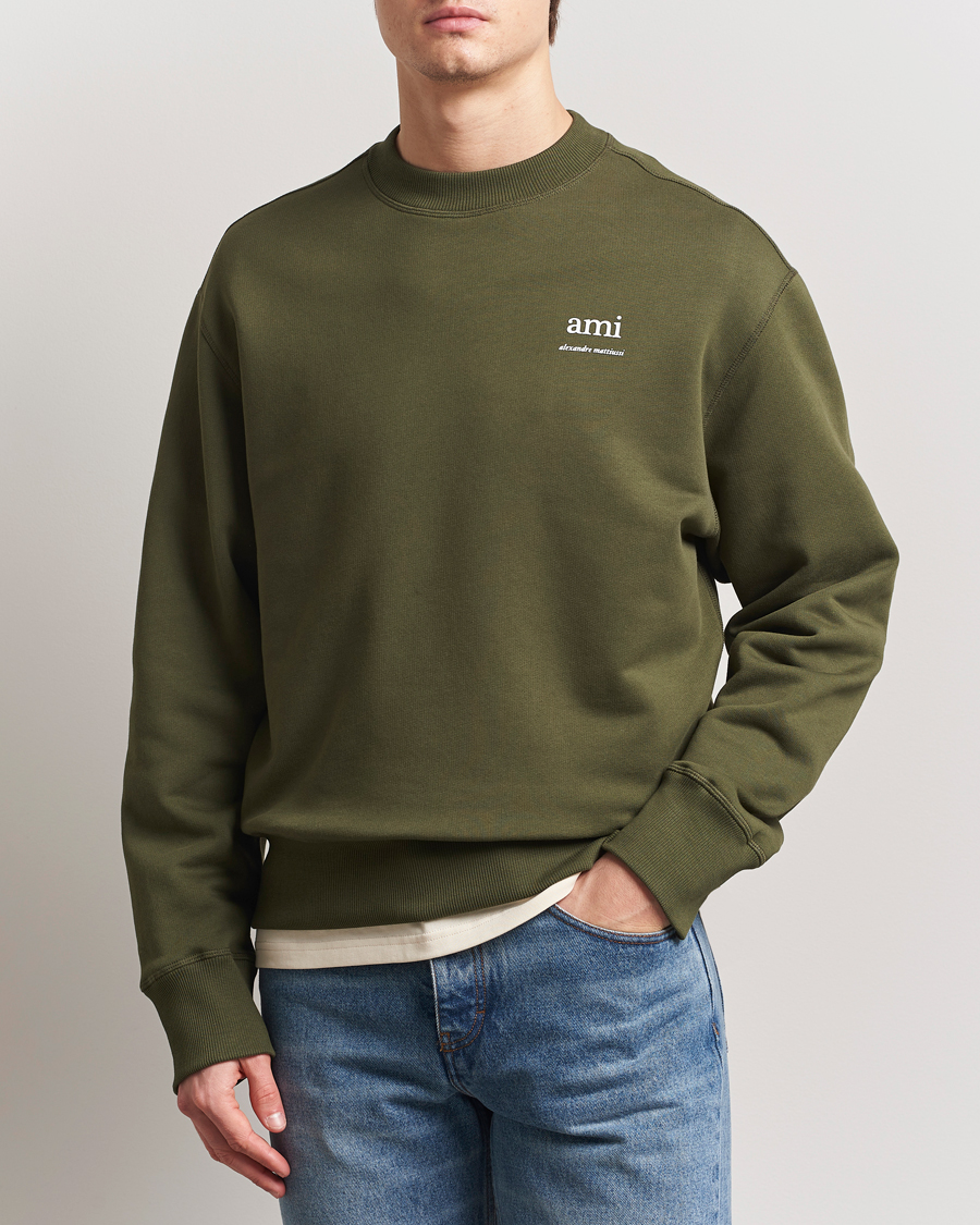 Herr | Tröjor | AMI | Logo Sweatshirt Loden