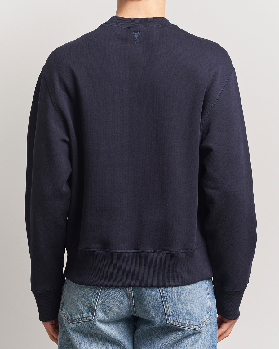 Herr | Tröjor | AMI | Logo Sweatshirt Navy Blue