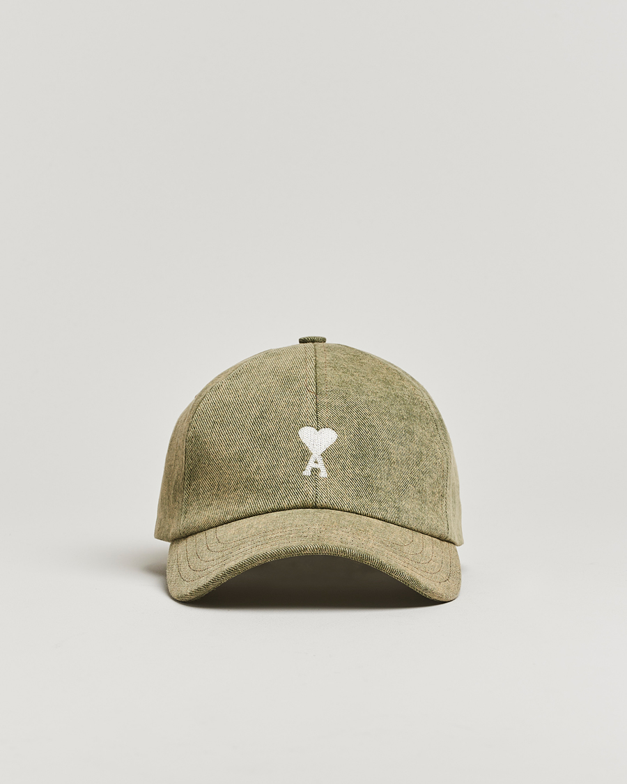 Herr | Hattar & kepsar | AMI | Off White Heart Logo Cap Green