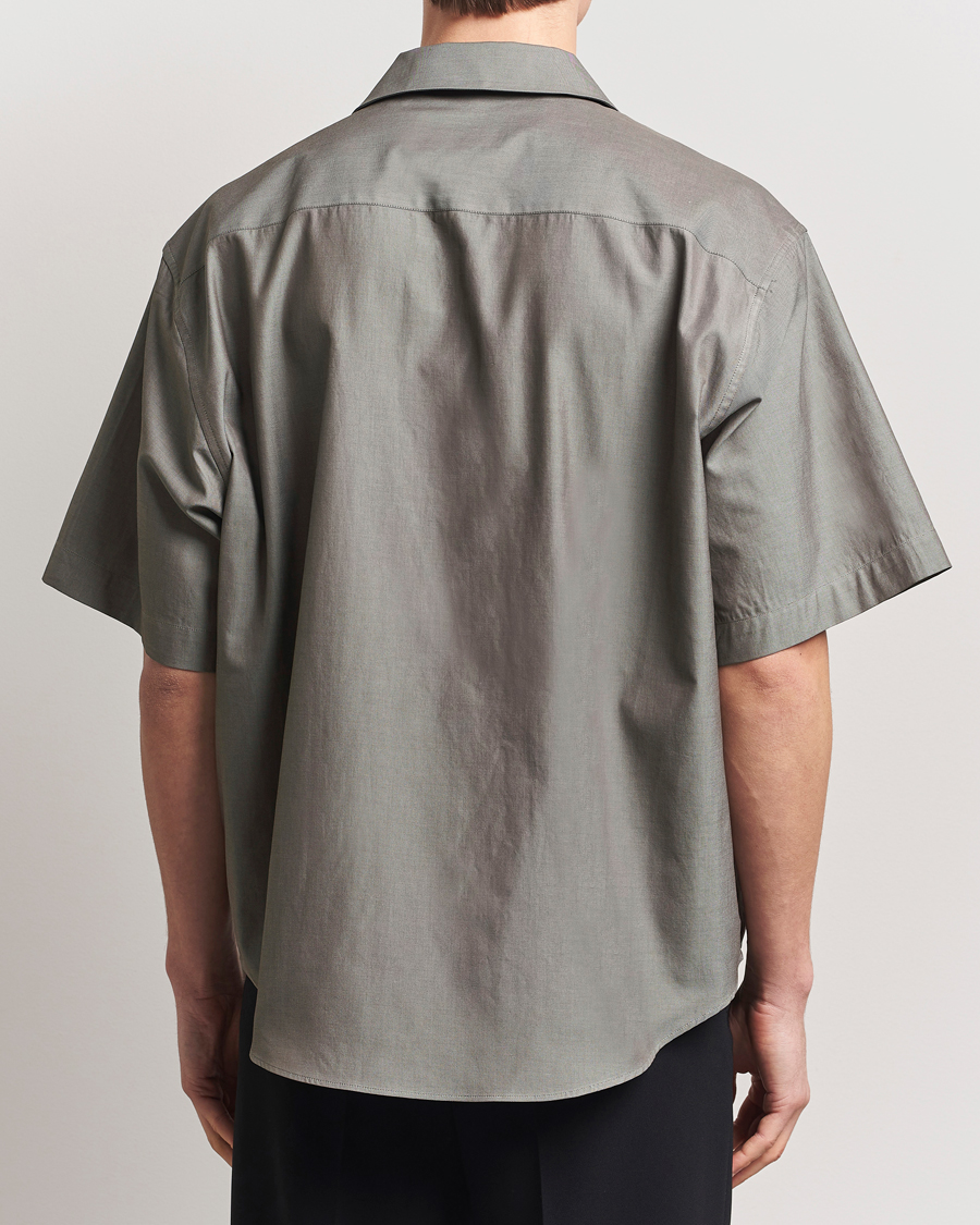 Herr | Skjortor | AMI | Short Sleeve Boxy Shirt Smoke Grey