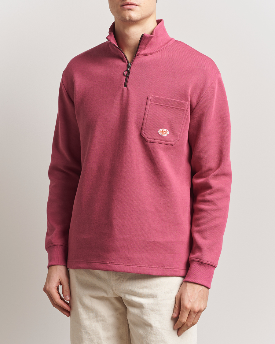 Herr | Tröjor | Armor-lux | Camionneur Cotton Half Zip Sweater Malaga