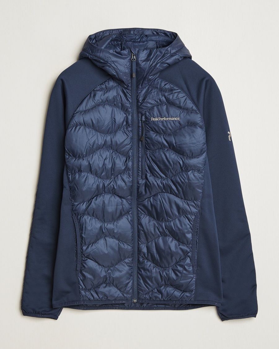 Herr | Jackor | Peak Performance | Helium Down Hooded Hybrid Jacket Blue Shadow