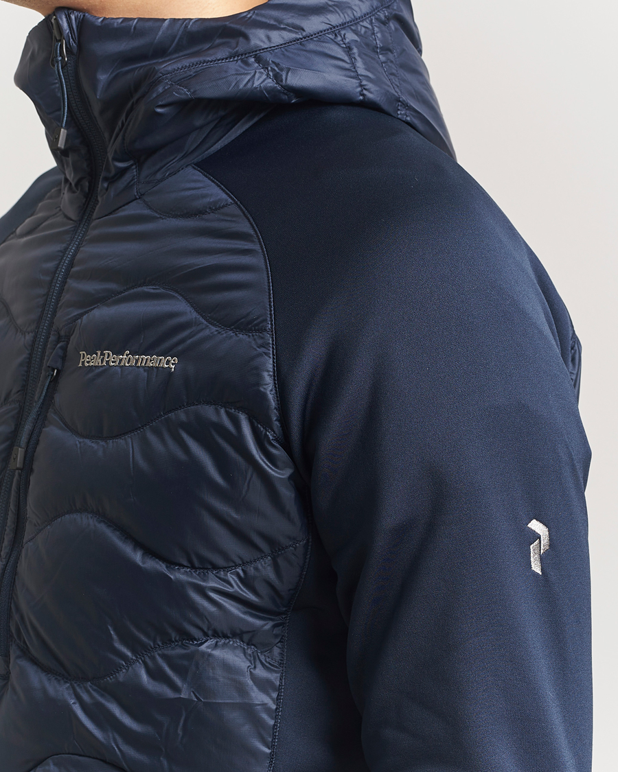 Herr | Jackor | Peak Performance | Helium Down Hooded Hybrid Jacket Blue Shadow