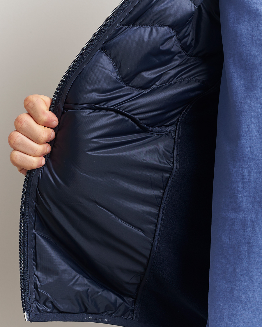 Herr | Jackor | Peak Performance | Helium Down Hooded Hybrid Jacket Blue Shadow