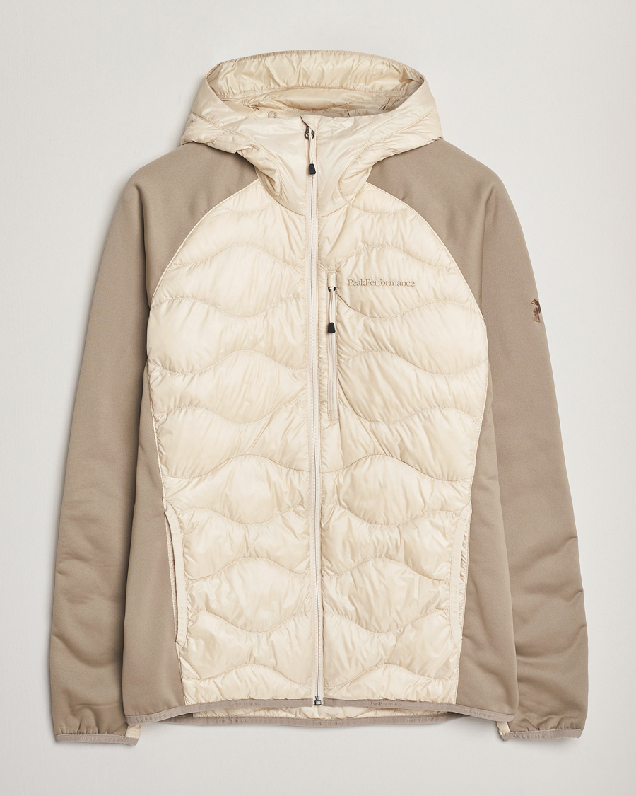 Herr | Jackor | Peak Performance | Helium Down Hooded Hybrid Jacket Sand Fog