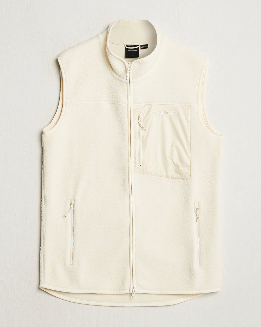 Herr | Tröjor | Peak Performance | Pile Vest Vintage White