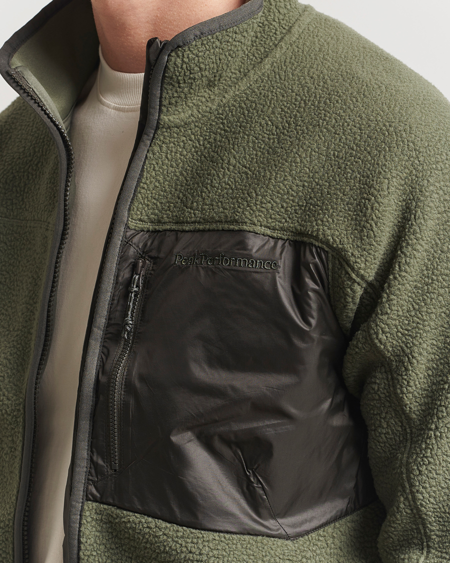 Herr | Tröjor | Peak Performance | Pile Full Zip Pine Needle