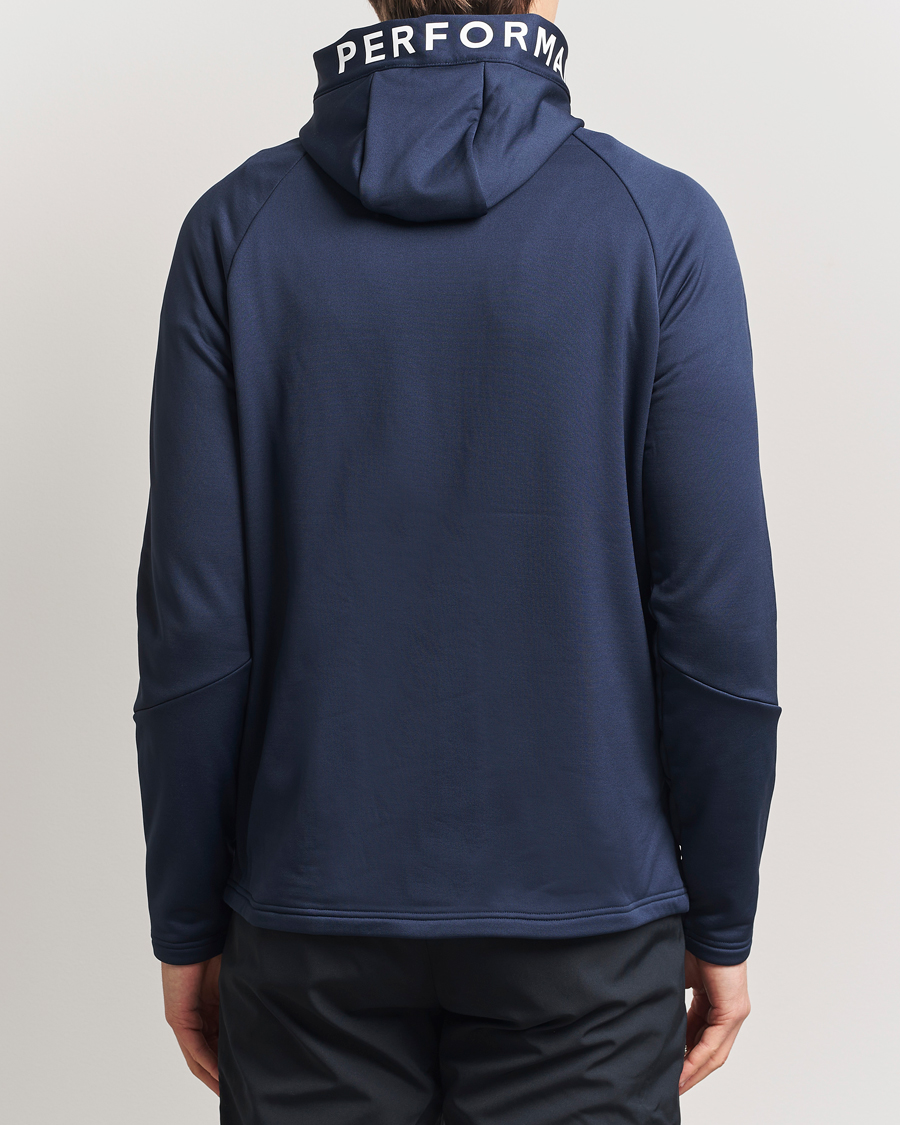 Herr | Tröjor | Peak Performance | Rider Hooded Full Zip Blue Shadow