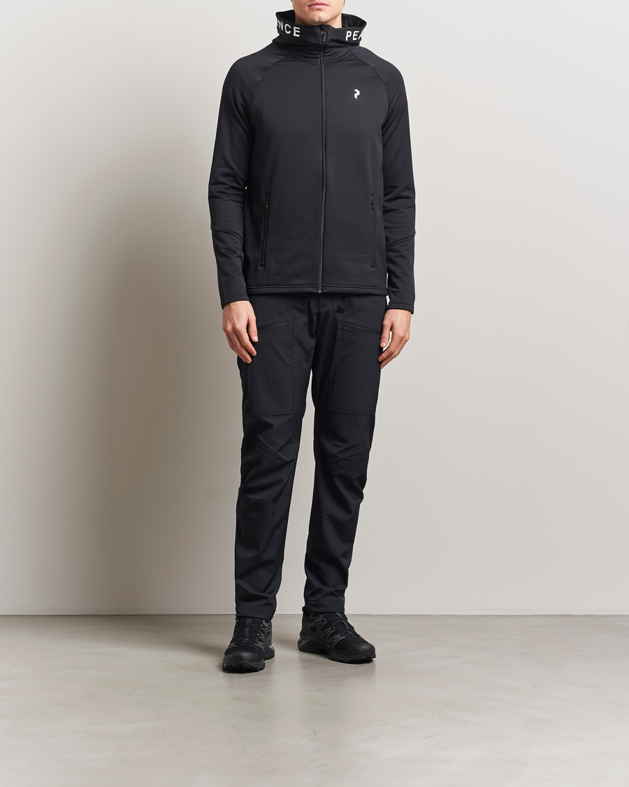 Herr | Tröjor | Peak Performance | Rider Hooded Full Zip Black