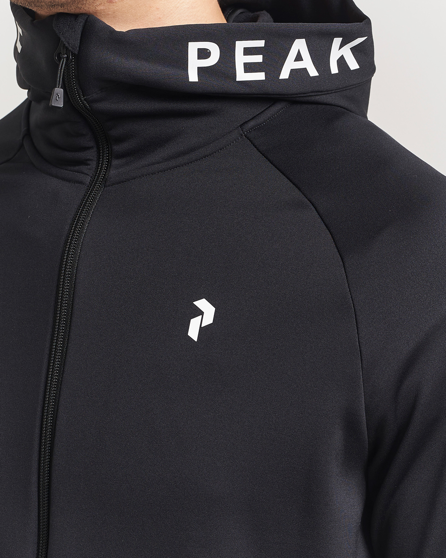 Herr | Tröjor | Peak Performance | Rider Hooded Full Zip Black