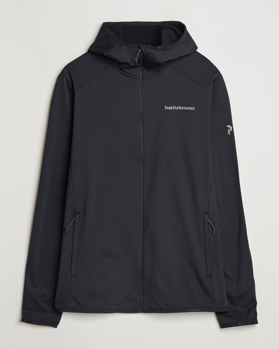 Herr | Tröjor | Peak Performance | Light Hooded Full Zip Black