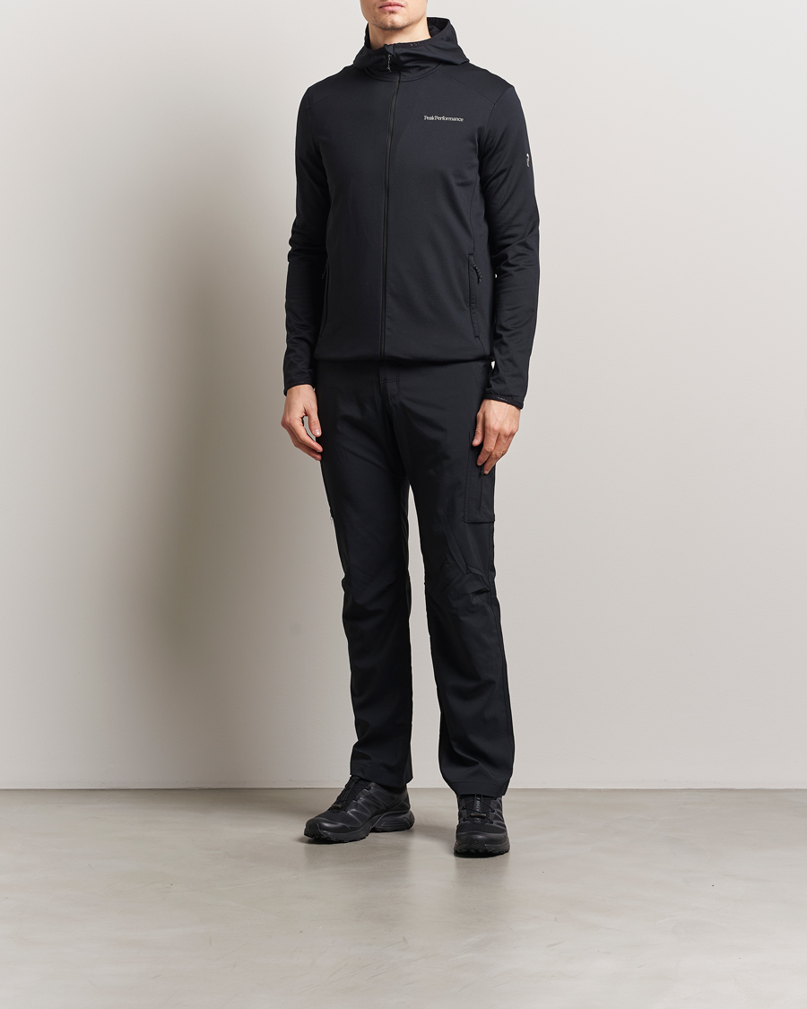 Herr | Tröjor | Peak Performance | Light Hooded Full Zip Black