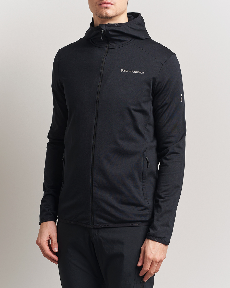 Herr | Tröjor | Peak Performance | Light Hooded Full Zip Black