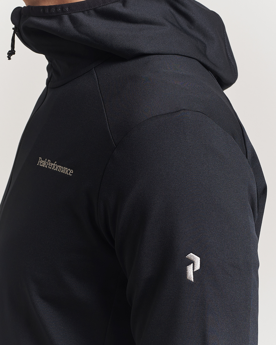 Herr | Tröjor | Peak Performance | Light Hooded Full Zip Black