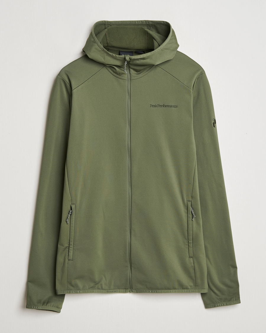 Herr | Tröjor | Peak Performance | Light Hooded Full Zip Pine Needle