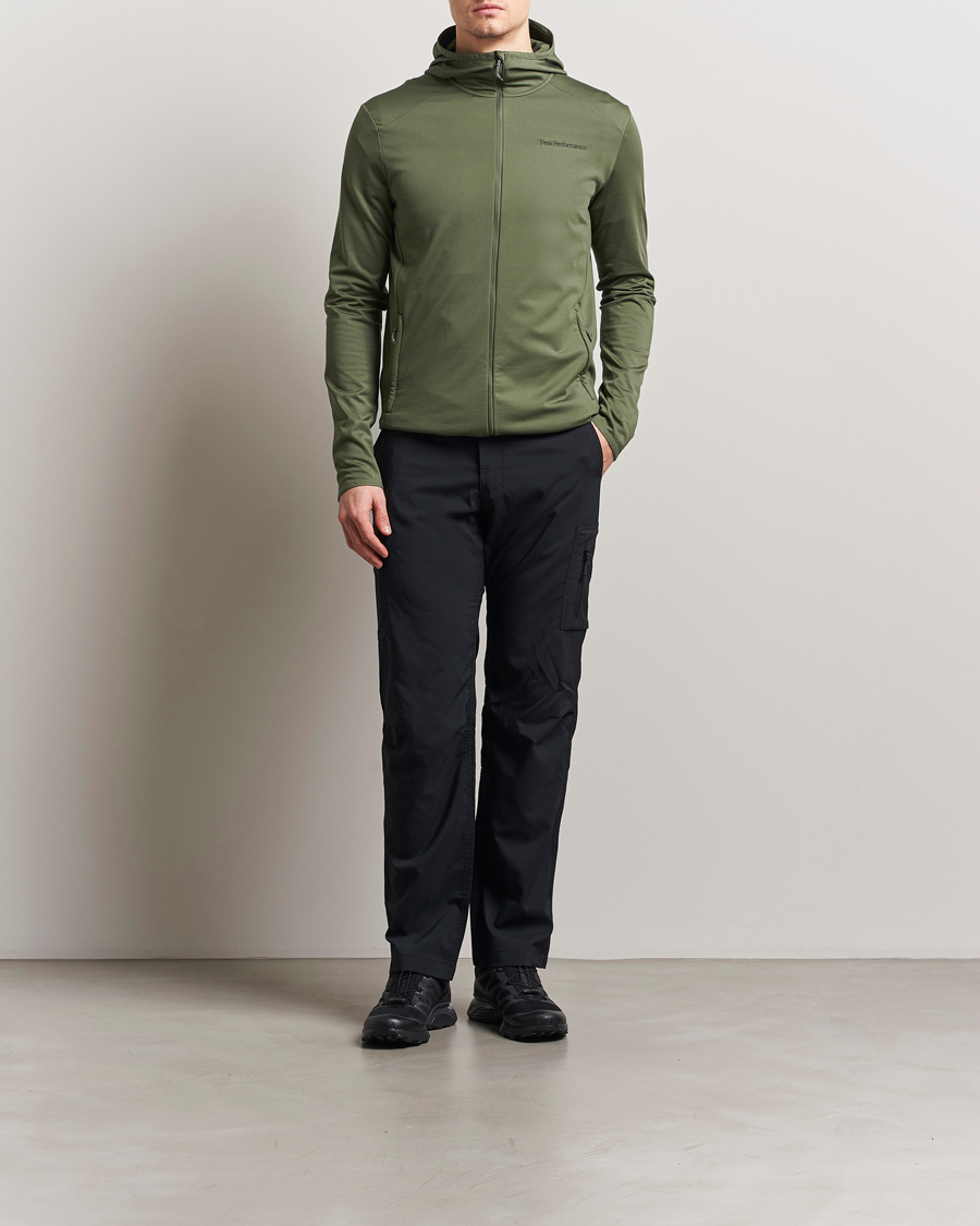 Herr | Tröjor | Peak Performance | Light Hooded Full Zip Pine Needle