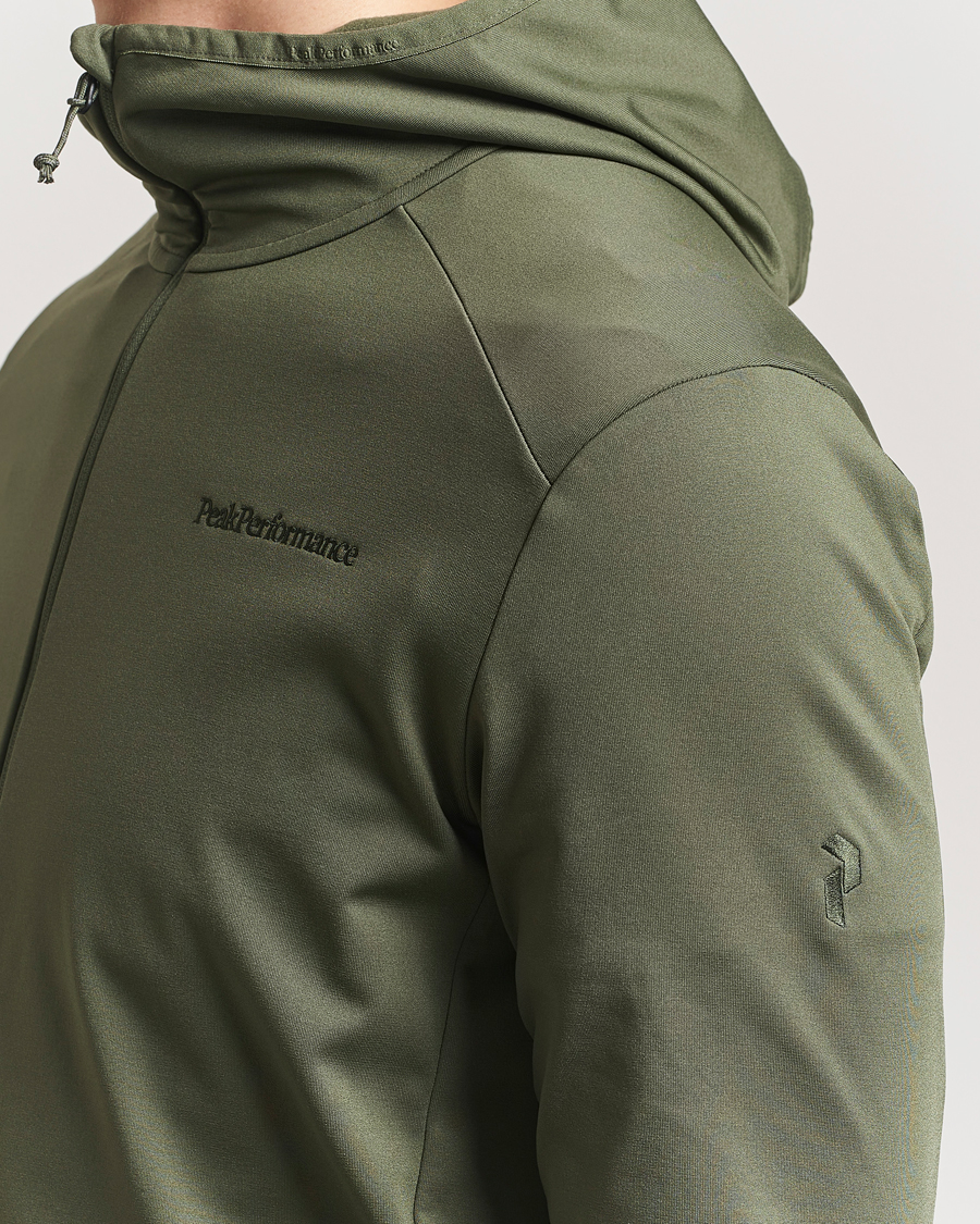 Herr | Tröjor | Peak Performance | Light Hooded Full Zip Pine Needle