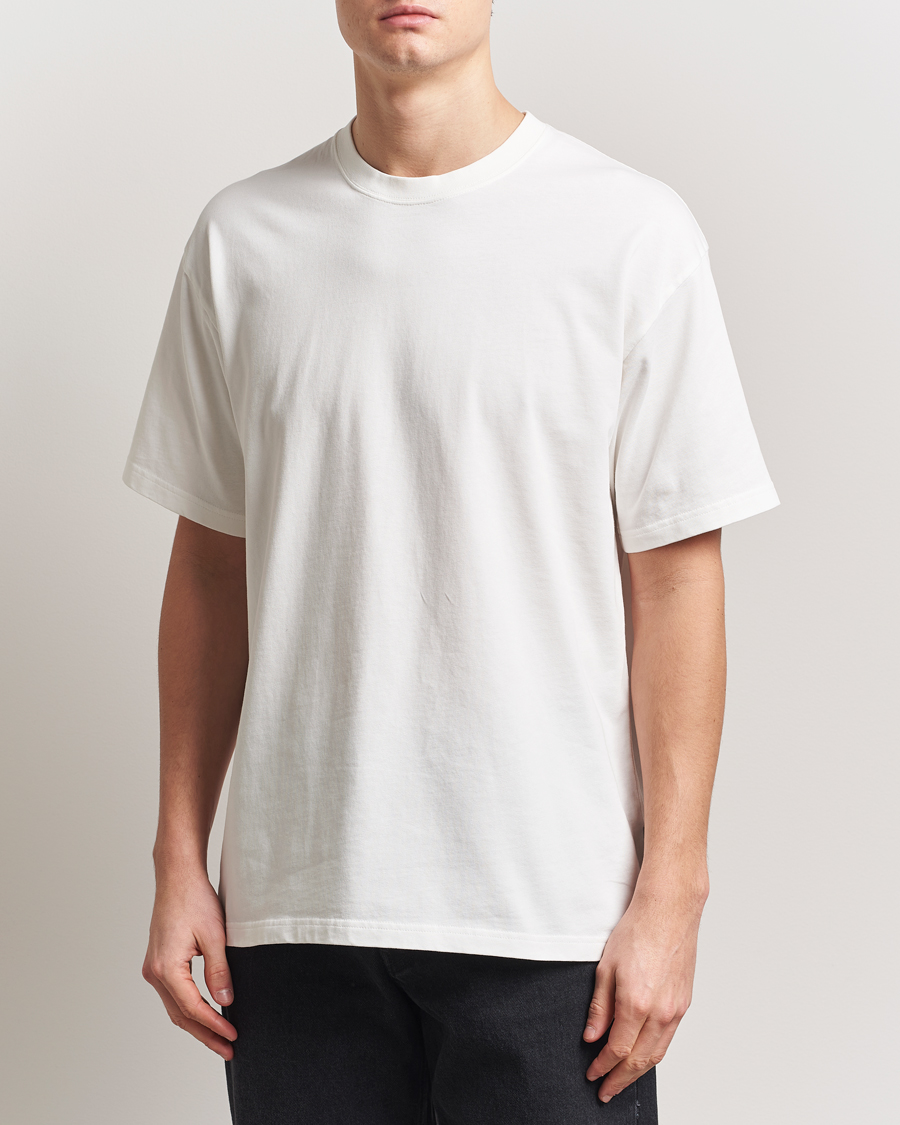 Herr | T-Shirts | Peak Performance | Heavy Cotton Crew Neck T-Shirt Off White