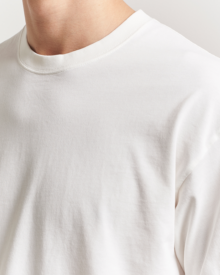 Herr | T-Shirts | Peak Performance | Heavy Cotton Crew Neck T-Shirt Off White