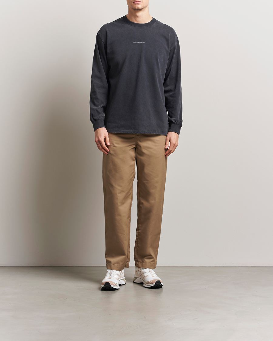 Herr | T-Shirts | Peak Performance | Graphic Long Sleeve T-Shirt Black