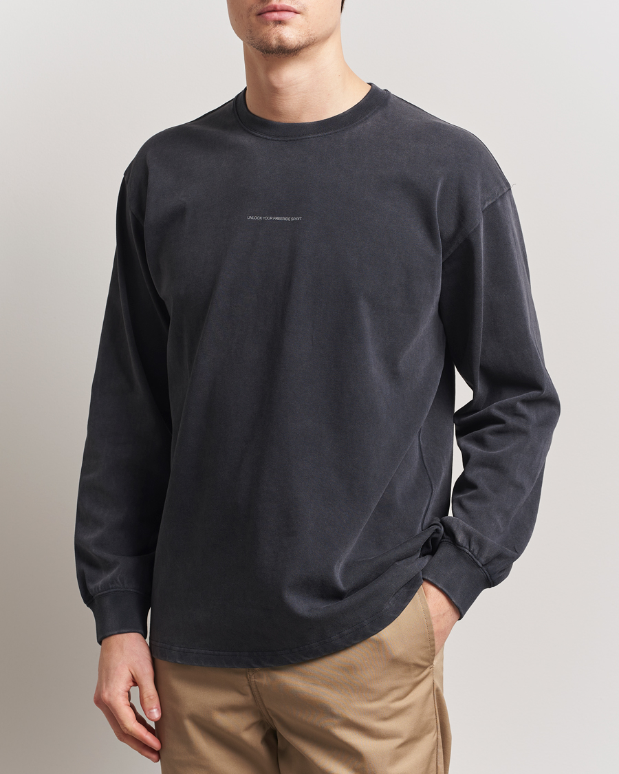 Herr | T-Shirts | Peak Performance | Graphic Long Sleeve T-Shirt Black