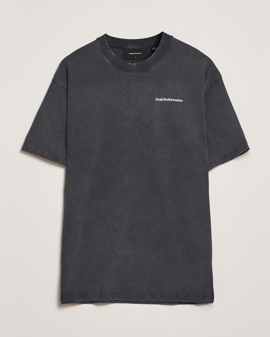 Herr | T-Shirts | Peak Performance | Graphic Crew Neck T-Shirt Black